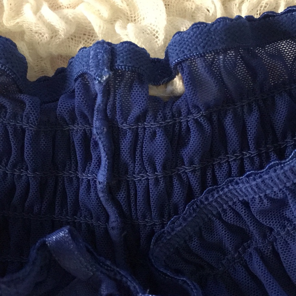 Royal Blue Ruffle Rumba Panties - Picture 3 of 5